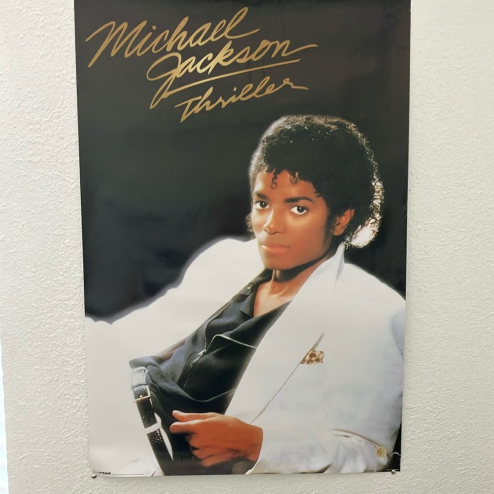 Michael Jackson Thriller Poster with Certificate of Authenticity